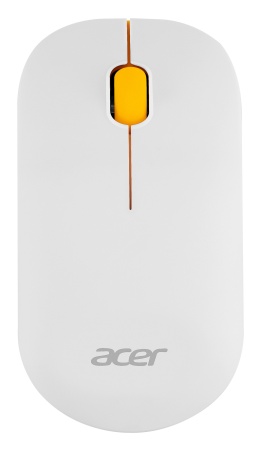 Мышь Acer OMR200 желтый оптическая (1200dpi) беспроводная USB для ноутбука (2but)