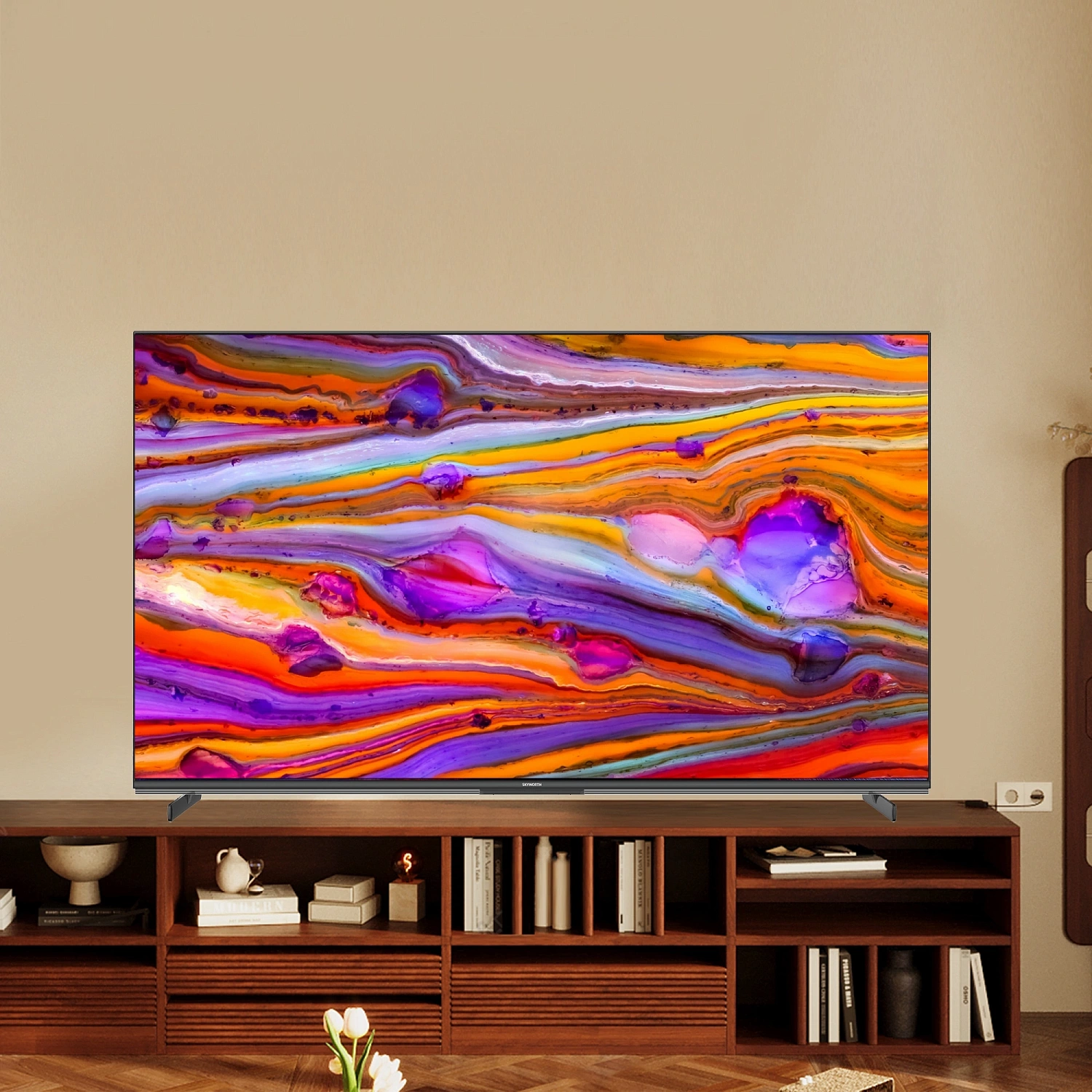 Телевизор OLED Skyworth 55" 55X85G Magic Sound Karaoke TV Frameless черный/черный 4K Ultra HD 120Hz DVB-T DVB-T2 DVB-C DVB-S DVB-S2 USB WiFi Smart TV