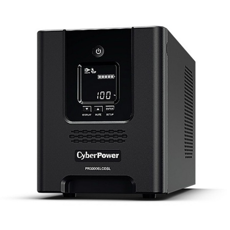 Источник бесперебойного питания CyberPower PR3000ELCDSL Line-Interactive 3000VA/2700W USB/RS-232/EPO/SNMPslot (8 IEC С13, 1 IEC C19)