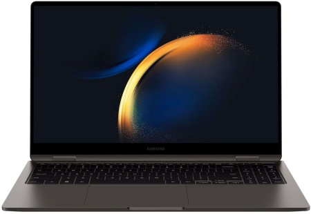 Ноутбук Samsung Galaxy book 3 360 NP750 Core i7 1360P 16Gb SSD512Gb Intel Iris Xe graphics 15.6" AMOLED Touch FHD (1920x1080) Windows 11 Home Multi Language 64 graphite WiFi BT Cam (NP750QFG-KA2US)