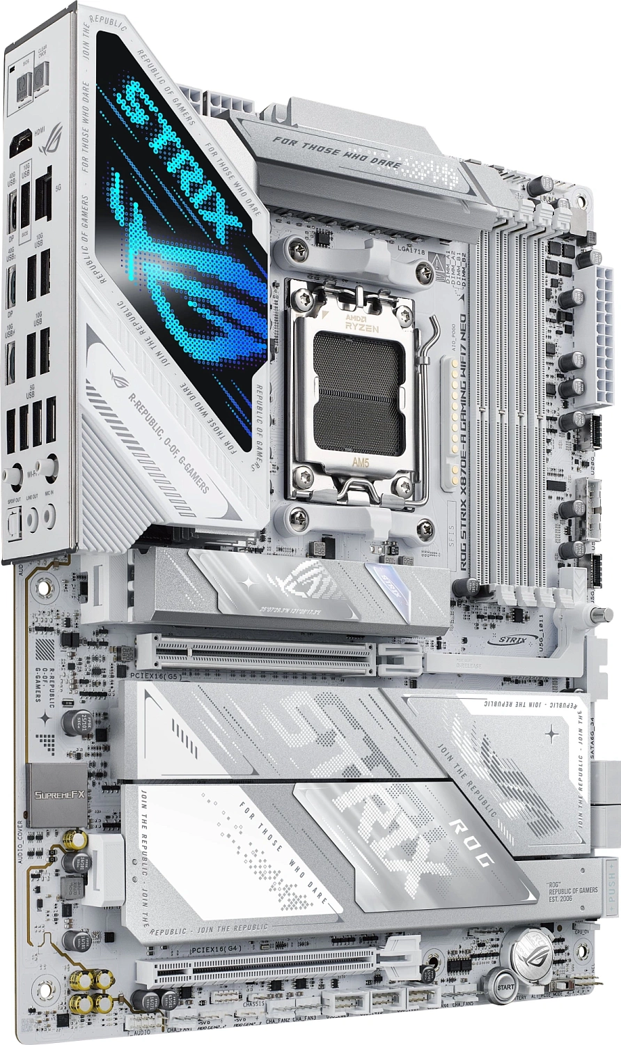 Материнская плата Asus ROG STRIX X870E-A GAMING WIFI7 NEO Socket AM5 AMD X870 4xDDR5 ATX AC`97 8ch(7.1) 5Gigabit RAID+HDMI