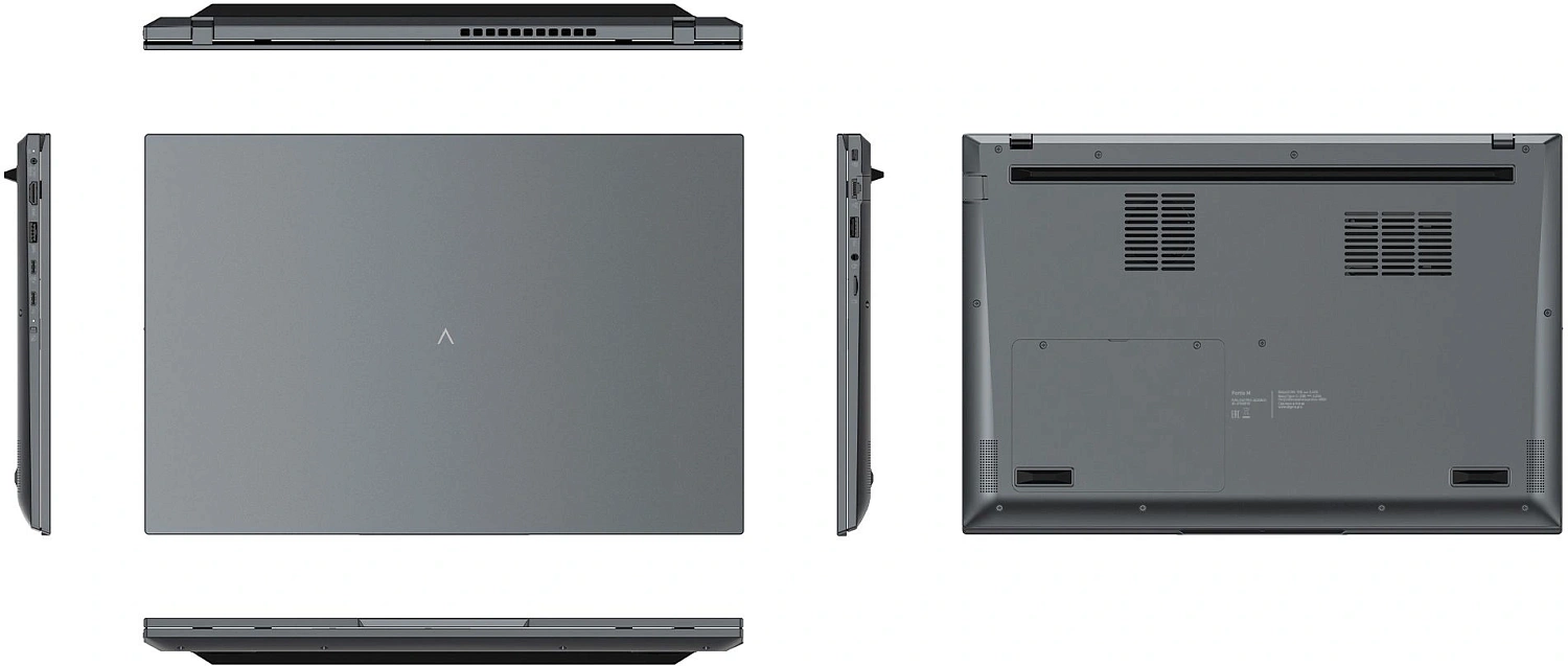 Ноутбук Digma Pro Fortis M Ryzen 5 7430U 16Gb SSD512Gb AMD Radeon Graphics 17.3" IPS FHD (1920x1080) Windows 11 Pro grey WiFi BT Cam 5500mAh (DN17R5-ADXW01)