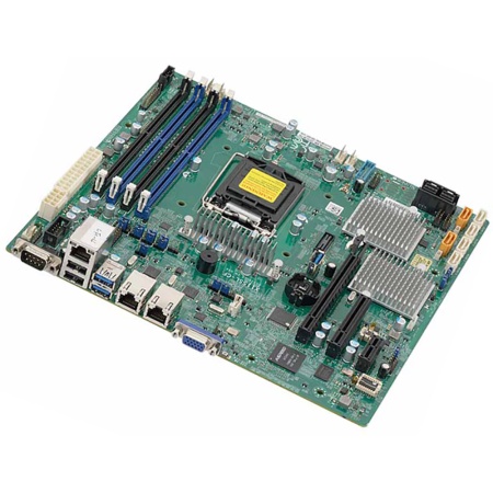 Материнская плата Supermicro MBD-X11SSL-CF - microATX, LGA1151, iC232, 4xDDR4, 6xSATA, 8xSAS, 2x1GbE, IPMI, VGA