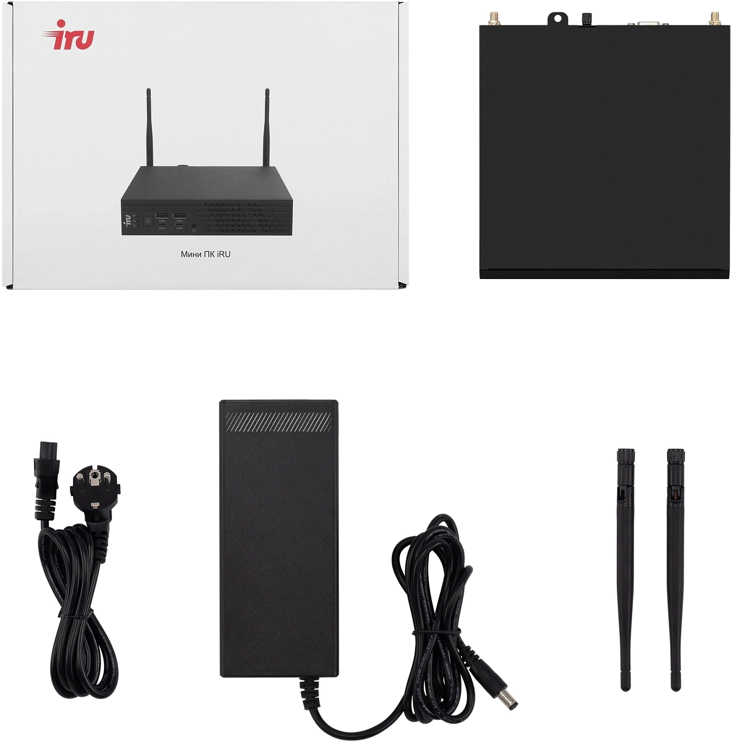 Неттоп IRU 310H6ITF i5 12400 (2.5) 16Gb SSD512Gb UHDG 730 Windows 11 Professional GbitEth BT черный (2031374)