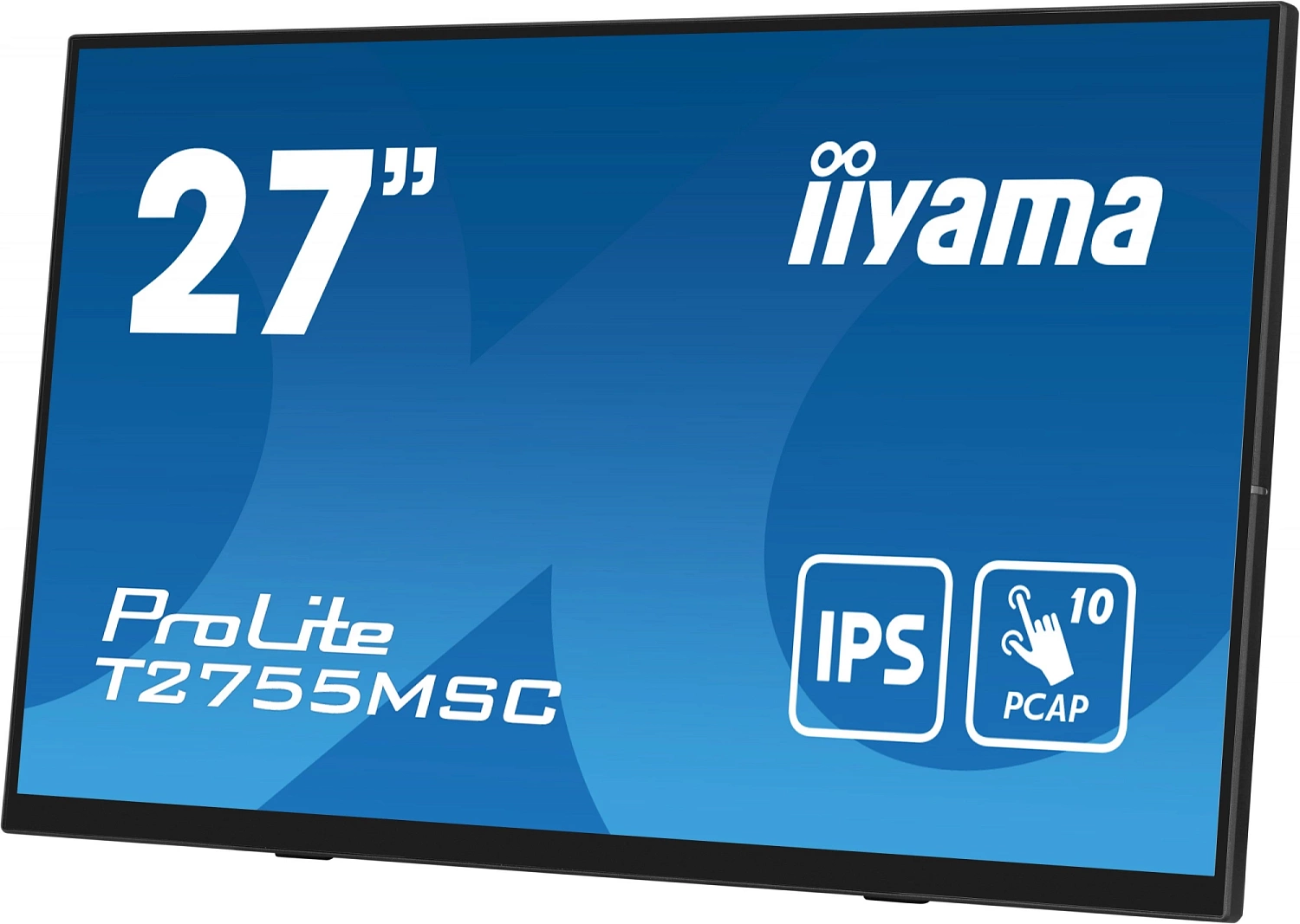 Монитор Iiyama 27" ProLite T2755MSC-B1 черный IPS LED 5ms 16:9 HDMI M/M матовая 1000:1 400cd 178гр/178гр 1920x1080 60Hz DP FHD USB Touch 5.8кг