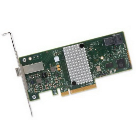 ARC-1330-4i4x PCIe 3.0 x8 Low Profile, SAS/SATA 12G, HBA, 8port (1*int SFF8643 + 1*ext SFF8644), (аналоги LSI00348 9300-4I4E), RTL