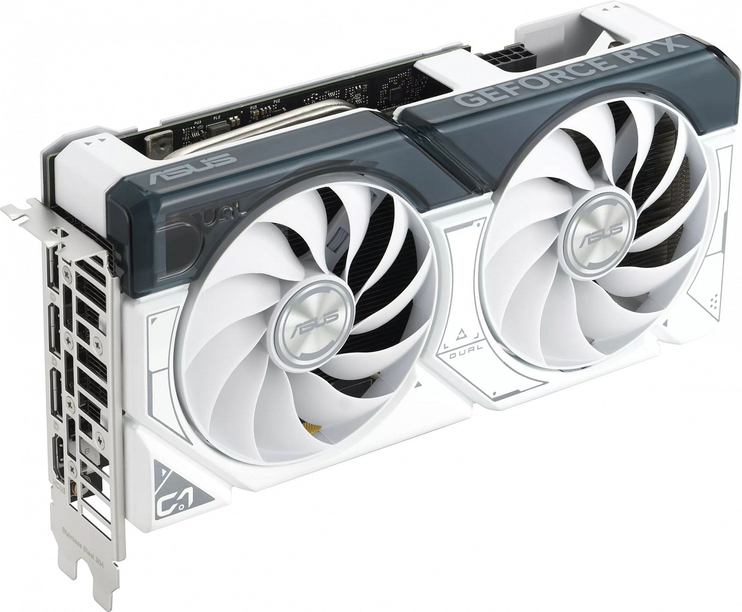 Видеокарта ASUS DUAL-RTX4060TI-O8G-WHITE//RTX4060TI HDMI*1 DP*3 8G D6; 90YV0J42-M0NA00