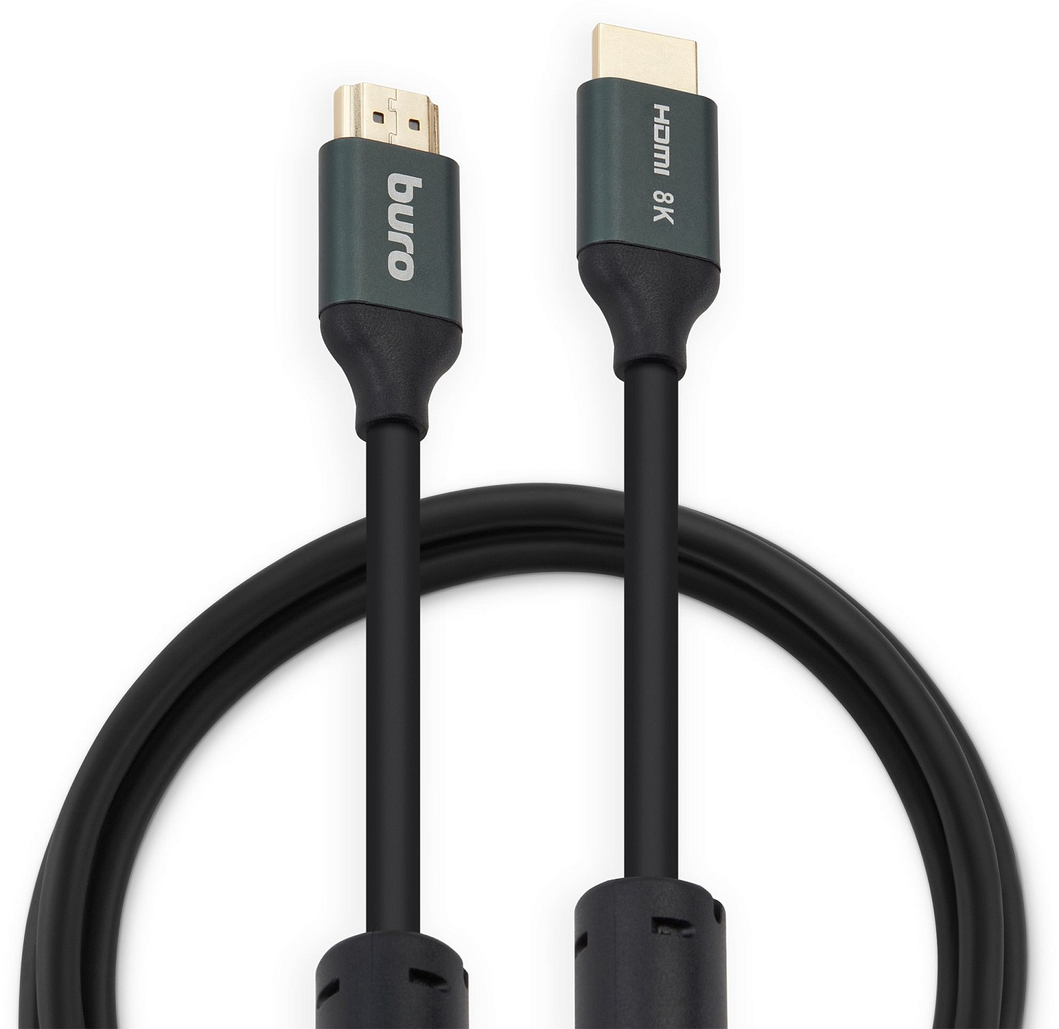 Кабель аудио-видео Buro HDMI (m)/HDMI (m) 1м. феррит.кольца позолоч.конт. черный (BHP-HDMI-2.1-1G) Кабель аудио-видео Buro HDMI (m)/HDMI (m) 1м. феррит.кольца позолоч.конт. черный (BHP-HDMI-2.1-1G)