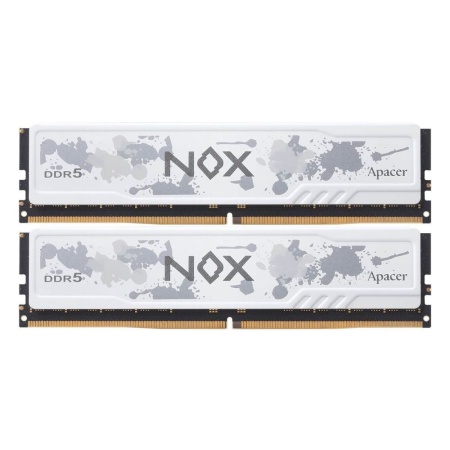 Модуль памяти Apacer 32GB DDR5 6400 DIMM OC NOX White w/HS, kit 2x16GB CL32, 1.4V