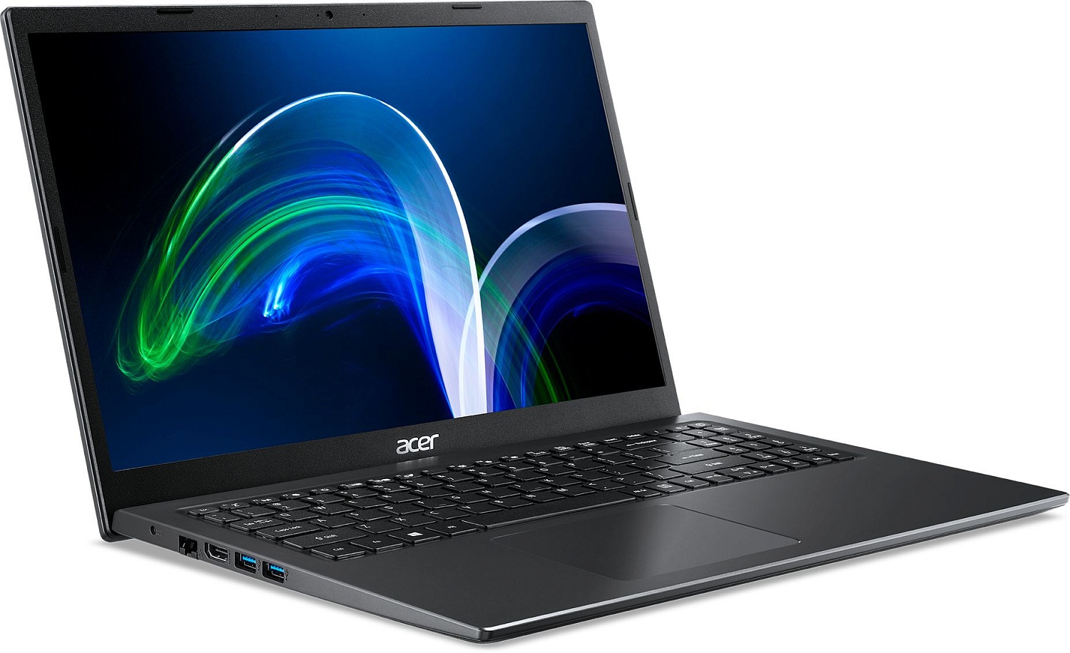 Ноутбук Acer Extensa 15 EX215-54-52E7 Core i5 1135G7 8Gb SSD256Gb Intel Iris Plus graphics 15.6" IPS FHD (1920x1080) Eshell black WiFi BT Cam (NX.EGJER.007)
