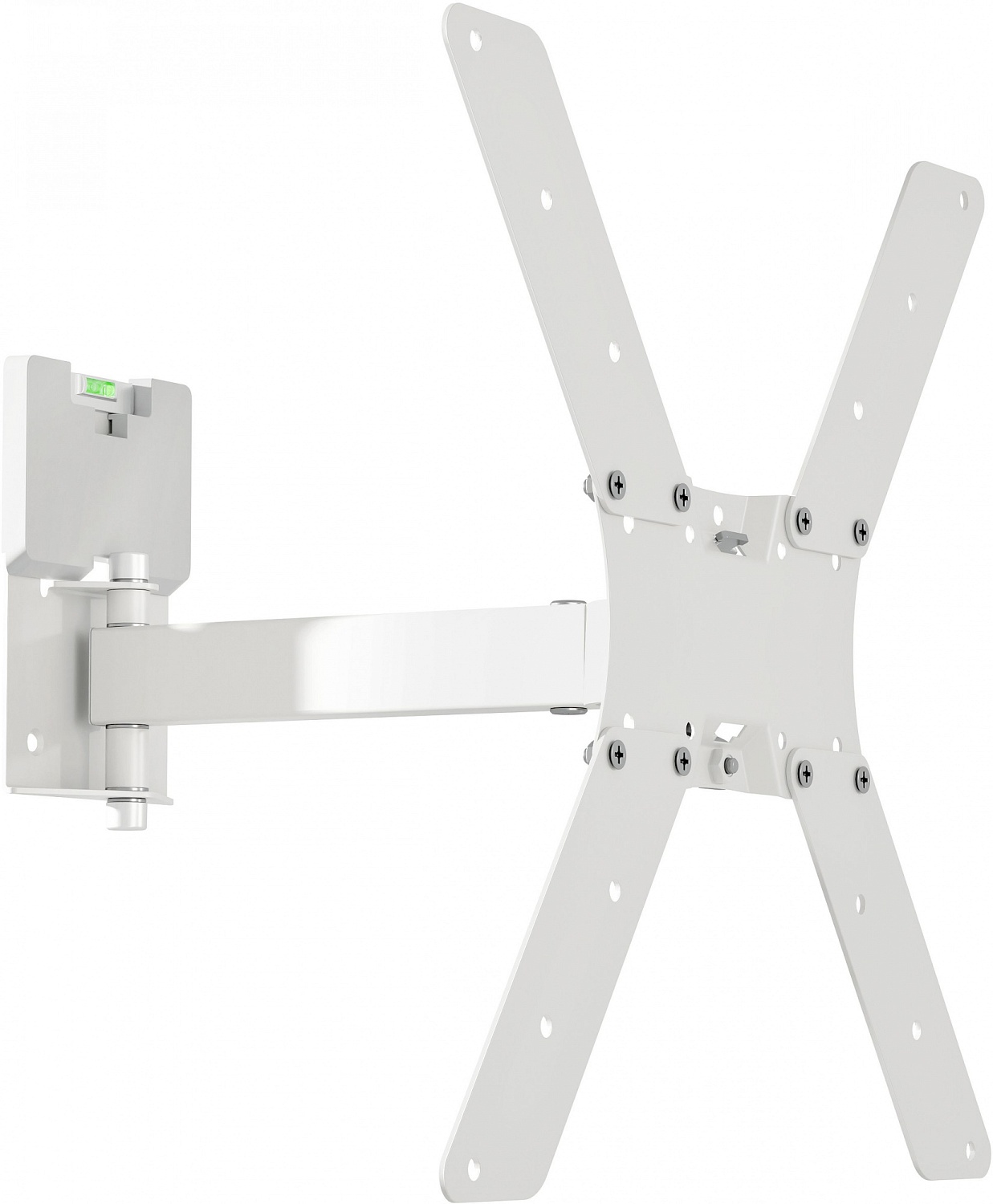 Кронштейн для телевизора Holder LCD-5520-B белый 32"-55" макс.45кг настенный поворотно-выдвижной и наклонный