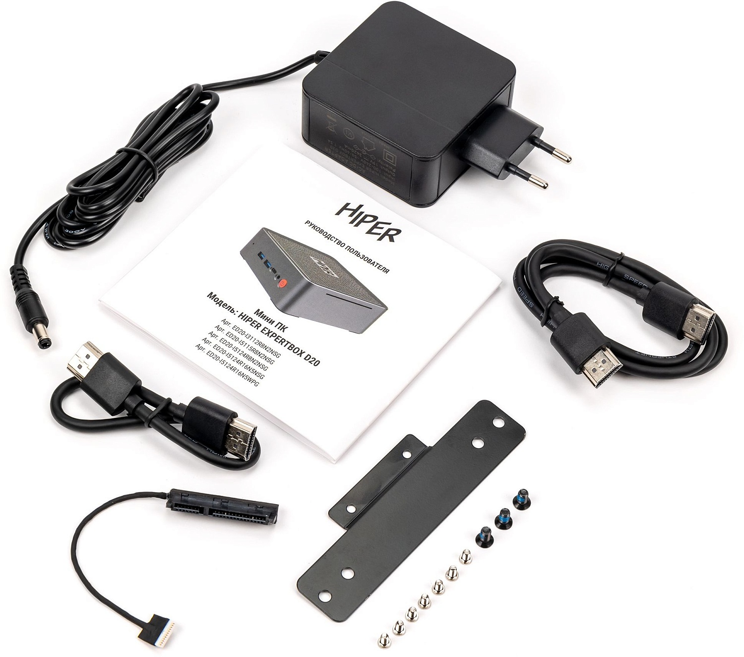 Неттоп Hiper EXPERTBOX ED20 i5 1240P (1.7) 16Gb SSD512Gb Iris Xe noOS GbitEth WiFi BT 65W черный (ED20-I5124R16N5NSG)