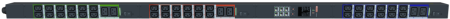 ELEMY Rack PDU, Metered, ZeroU, (3) 16A, 400V, WEB, OLED, (36) C13 & (6) C19 / Пр-во РФ