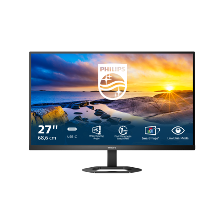 Монитор LCD 27'' [16:9] 1920х1080(FHD) IPS, nonGLARE, 75 Гц, 300cd/m2, H178°/V178°, 1000:1, 80M:1, 16,7 миллионов цветов, 4ms, VGA, HDMI, DP, Height adj, Pivot, Tilt, Swivel, Speakers, 3Y, Black