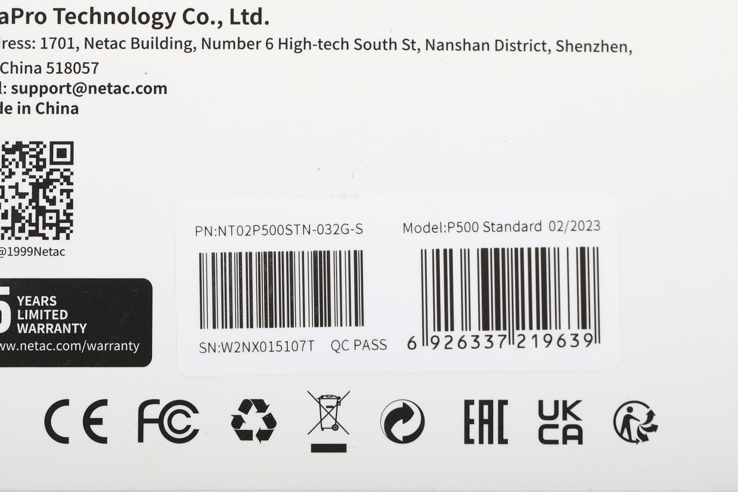 Флеш карта microSDHC Netac 32GB NT02P500STN-032G-S P500 w/o adapter