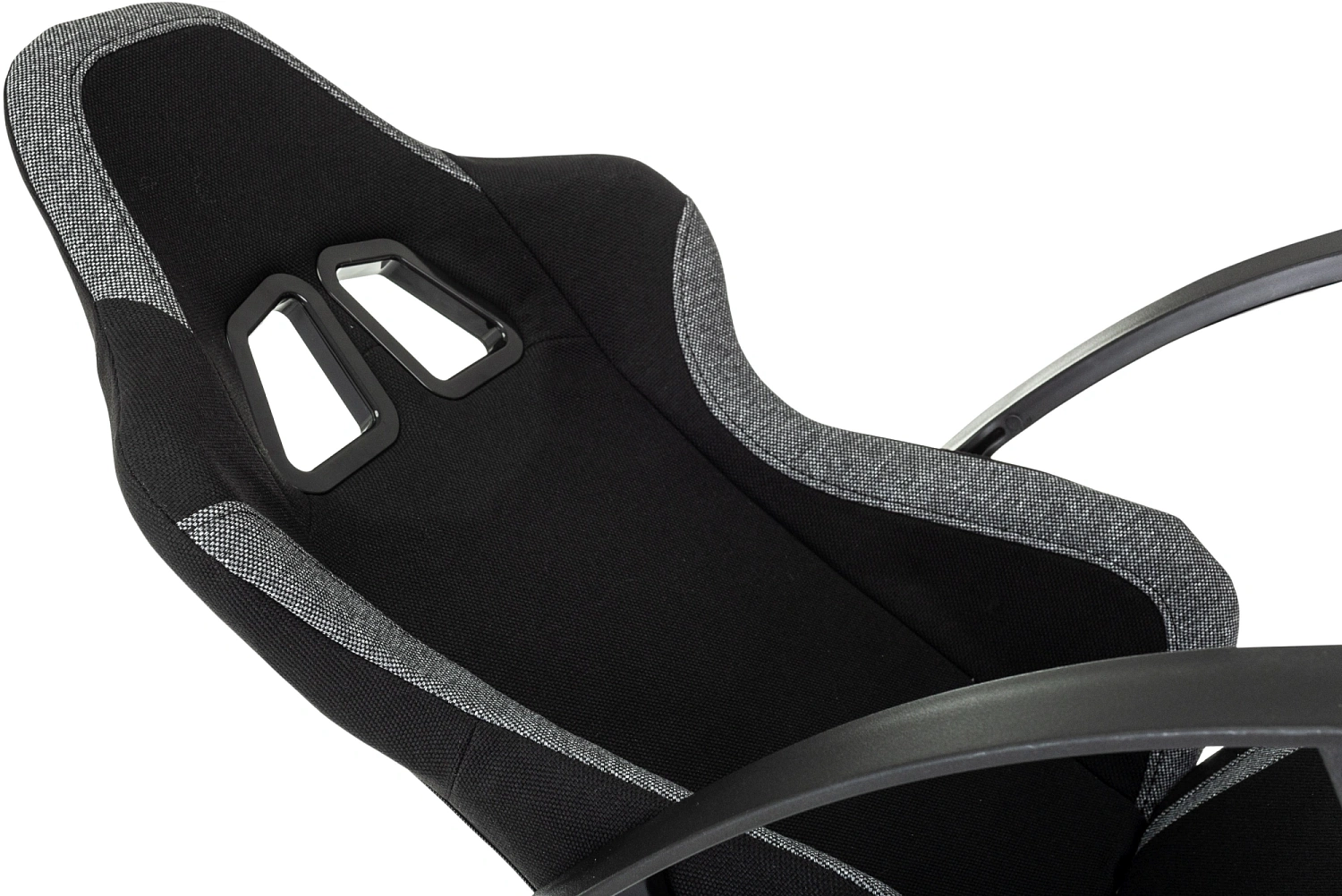 Кресло игровое Knight Optimum черный/серый крестов. пластик