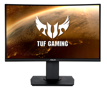 Монитор ASUS 23.6" TUF Gaming VG24VQR IPS 1500R Curved 1920x1080 1ms (MPRT) 350cd 165Hz MM HDMI*2, DP Black ; 90LM0577-B01170