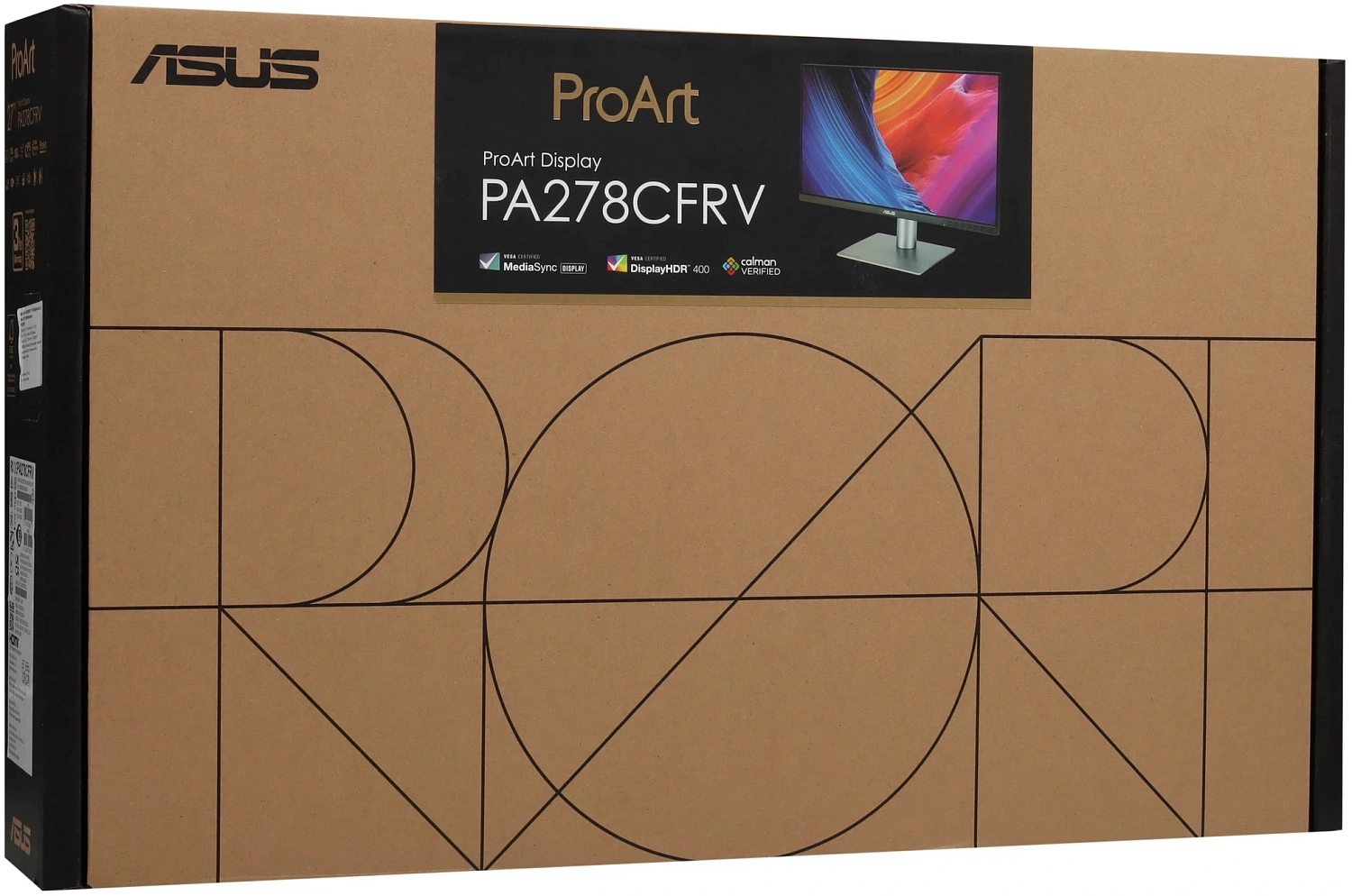 Монитор Asus 27" ProArt PA278CFRV черный IPS LED 5ms 16:9 HDMI M/M матовая HAS Piv 3000:1 400cd 178гр/178гр 2560x1440 100Hz DP 2K USB 6.6кг