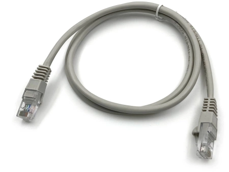 Патч-корд KingPrice KP-PC-c5e-1m-g UTP 4 пары cat.5E CCA molded 1м серый RJ-45 (m)-RJ-45 (m)