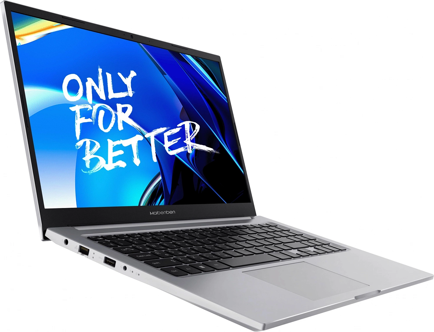 Ноутбук Maibenben M557 Ryzen 7 5700U 16Gb SSD512Gb AMD Radeon 15.6" IPS FHD (1920x1080) Linux silver WiFi BT Cam 4278mAh (M5571SF0LSRE0)