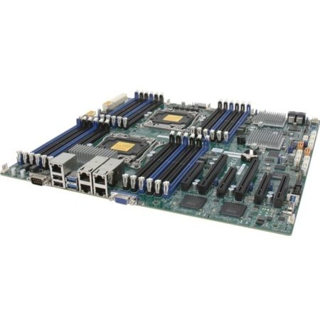 Материнская плата SuperMicro MBD-X10DRI-B, OEM {8} E-ATX Intel® Xeon® processor E5-2600 v4†/ v3 LGA 2011 10x SATA3 (6Gbps) ports 5x USB 3.0 ports (2 rear + 2 via header + 1 Type A) 6x USB 2.0 ports (2 rear + 4 via headers) 1x VGA port 3 PCI-E 3.0