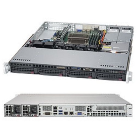 SYS-5019S-MR 1U Rackmount 813MFTQC-R407CB X11SSH-F SATA3, RAID 0, 1, 5, 10 support