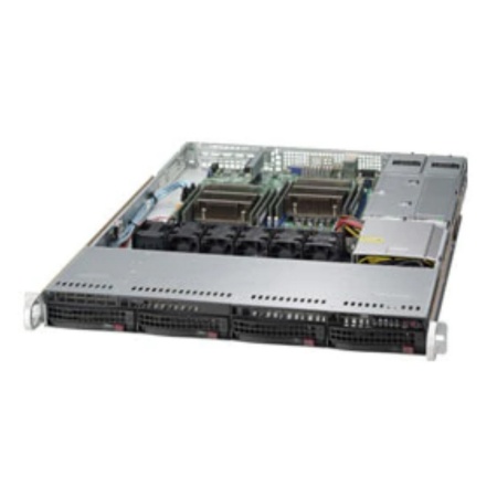 CSE-815TQC-R706CB 1U Standard SC815TQC Chassis, SAS3 BPN, w/ Redundant 750W