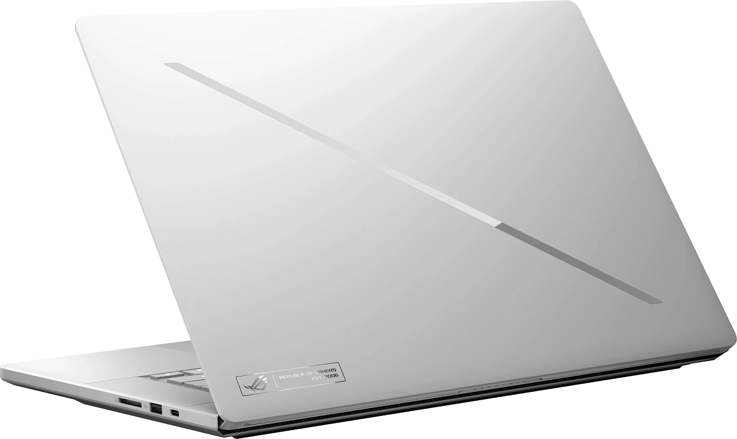 Ноутбук Asus ROG Zephyrus G16 GU606AW-TB032W Core Ultra 9 386H 32Gb SSD1Tb NVIDIA GeForce RTX5080 16Gb 16" OLED 2.5K (2560x1600) Windows 11 Home white WiFi BT Cam Bag (90NR0PG1-M001C0)
