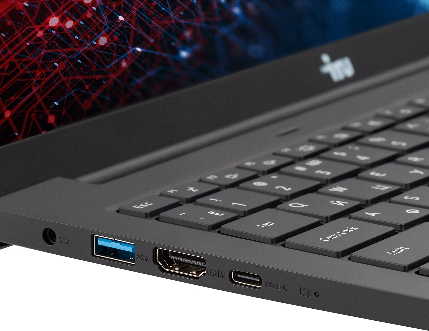 Ноутбук IRU Strato 15ALI Core i5 12450H 16Gb SSD512Gb Intel Iris Xe graphics 15.6" IPS FHD (1920x1080) FreeDOS black WiFi BT Cam 6000mAh (2084738)