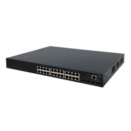 ECS4120-28P 24 x GE PoE+ + 4 x 10G SFP+ ports L2+ Switch, PoE Budget max 400W