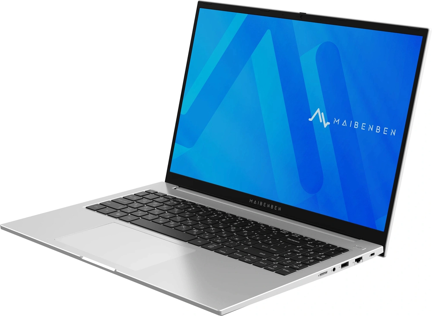 Ноутбук Maibenben M16B-R574UM Ryzen 5 7430U 8Gb SSD512Gb AMD Radeon 16" IPS FHD+ (1920x1200) Windows 11 Home silver WiFi BT Cam (M16B-R574UM0B14HS3E10)