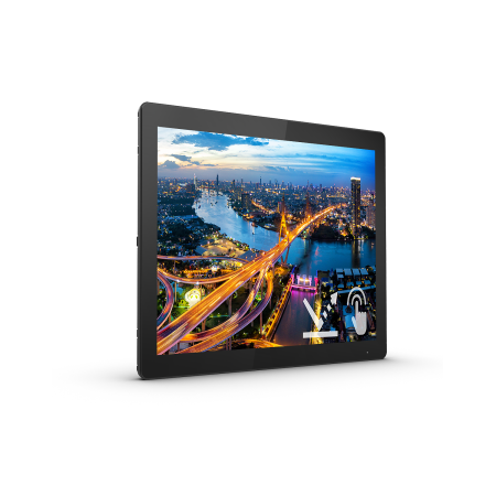 Монитор LCD 17'' [5:4] 1280х1024(SXGA) TN, nonGLARE, TOUCH, 75 Hz, 400cd/m2, H160°/V140°, 1000:1, 50М:1, 16.7M, 4ms, VGA, DVI, HDMI, DP, USB-Hub, 3Y, Black