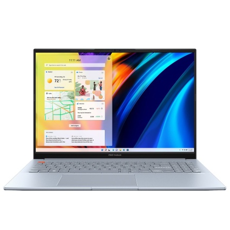 Ноутбук ASUS Vivobook S 16X M5602QA-KV104W 16"/WQXGA (2560x1600)/IPS/120Hz/Ryzen 5-5600H/16Gb/SSD512Gb/Win11/Solar Silver Aluminum (90NB0XW3-M00450)