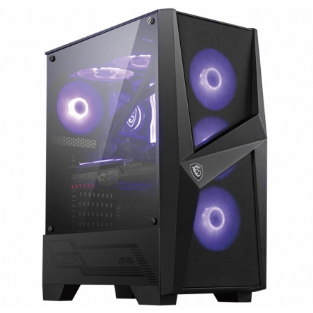 MAG FORGE 101M Mid-Tower, ATX, mATX, Mini-ITX, 2xUSB 3.0, 4x120mm RGB Fan, Tempered Glass Window (682484)