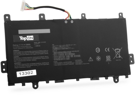 Батарея для ноутбука TopON TOP-ASC523 7.7V 4800mAh литиево-ионная Asus Chromebook C523, C523NA, C423, C423NA (103194)