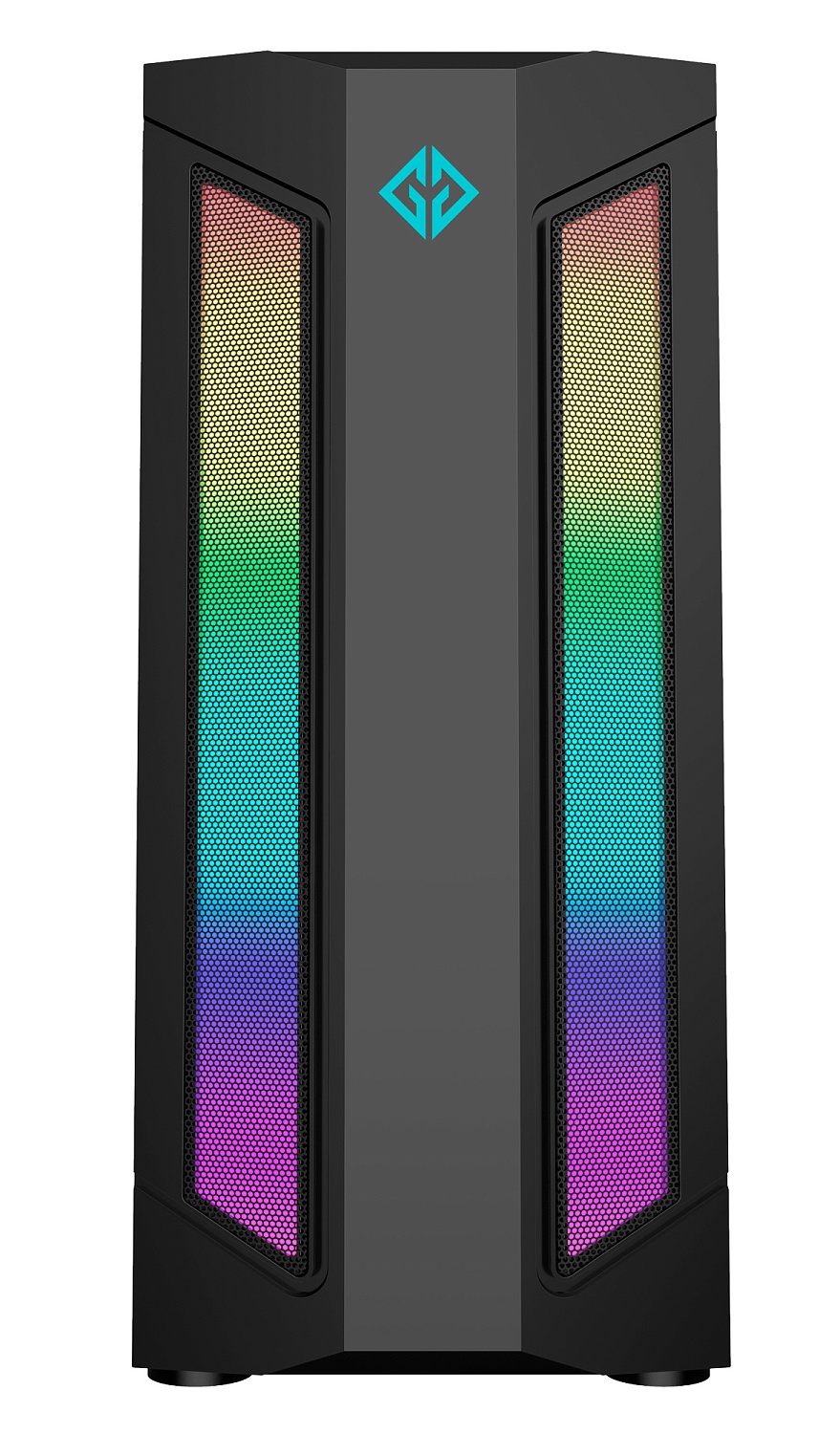 Корпус GMNG OGC-G130 черный без БП ATX 5x120mm 2xUSB2.0 1xUSB3.0 audio bott PSU