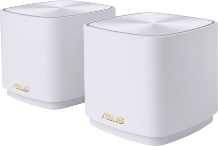 Роутер ASUS XD5 (W-1-PK)//2 access point, 802.11b/g/n/ac/ax, 574 + 1201Mbps, 2,4 + 5 gGz, white ; 90IG0750-MO3B40