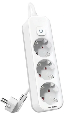 Сетевой фильтр Deli ET432 3м (3 розетки) белый (пакет ПЭ) Сетевой фильтр Deli ET432 3м (3 розетки) белый (пакет ПЭ)