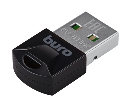 Адаптер USB Buro BU-BT502 BT5.0+EDR class 1.5 20м черный