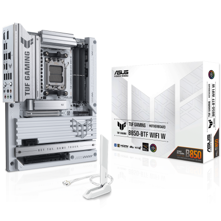 Материнская плата ASUS TUF GAMING B850-BTF WIFI W AM5 ATX 4xDDR5 2xPCIEx16 PCIEx1 3xM.2 USB-C DP HDMI 2.5GLAN WI FI 7