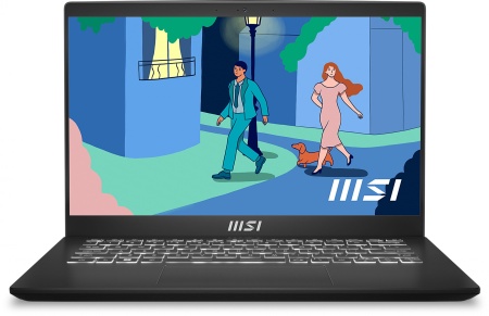 Ноутбук MSI Modern 14 C5M-012RU Ryzen 5 5625U 16Gb SSD512Gb AMD Radeon 14" IPS FHD (1920x1080) Windows 11 Home black WiFi BT Cam (9S7-14JK12-012)