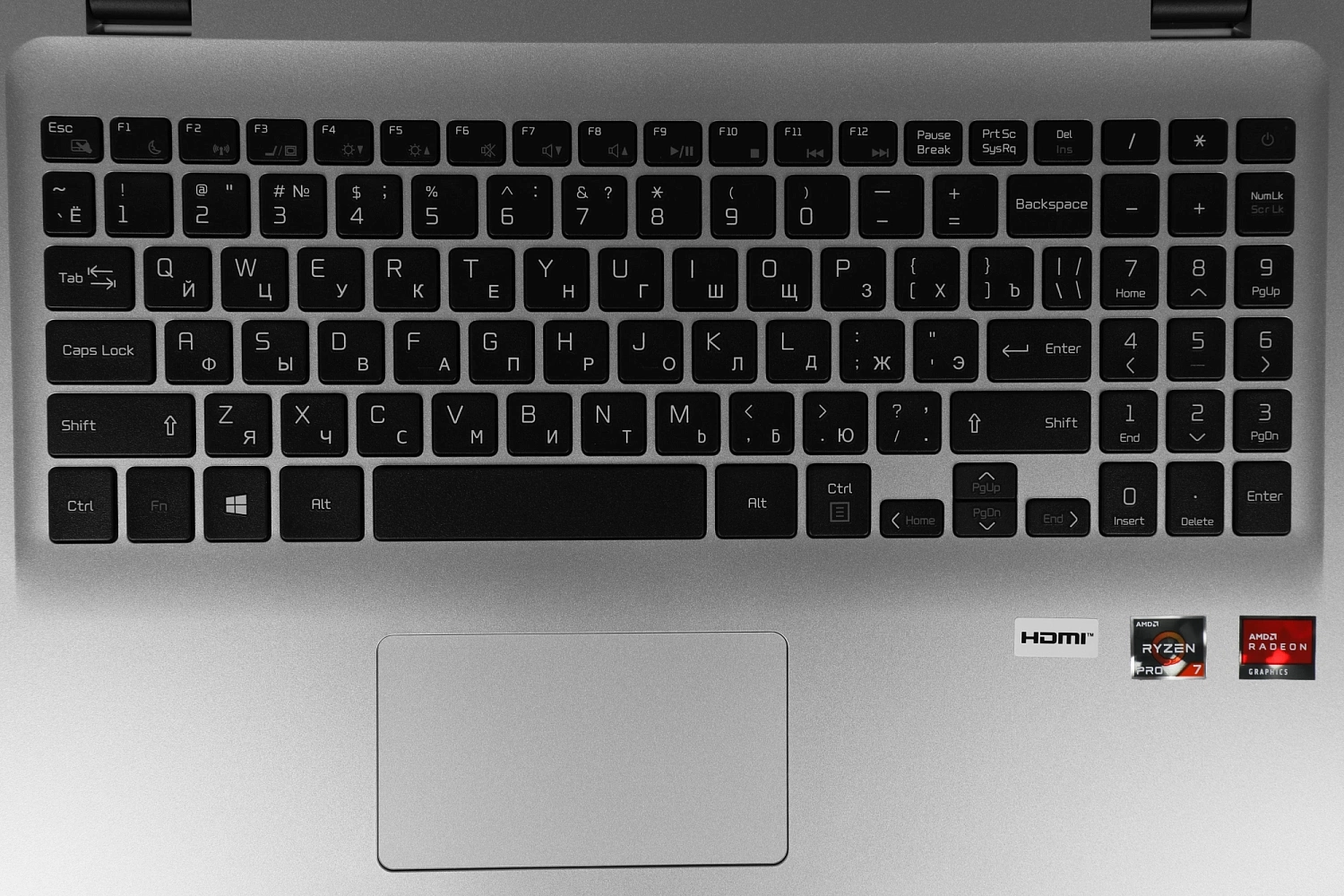 Ноутбук Maibenben M547 Pro Ryzen 7 Pro 4750U 8Gb SSD256Gb AMD Radeon 15.6" IPS FHD (1920x1080) Linux silver WiFi BT Cam 4450mAh (M5471SA0LSRE1)