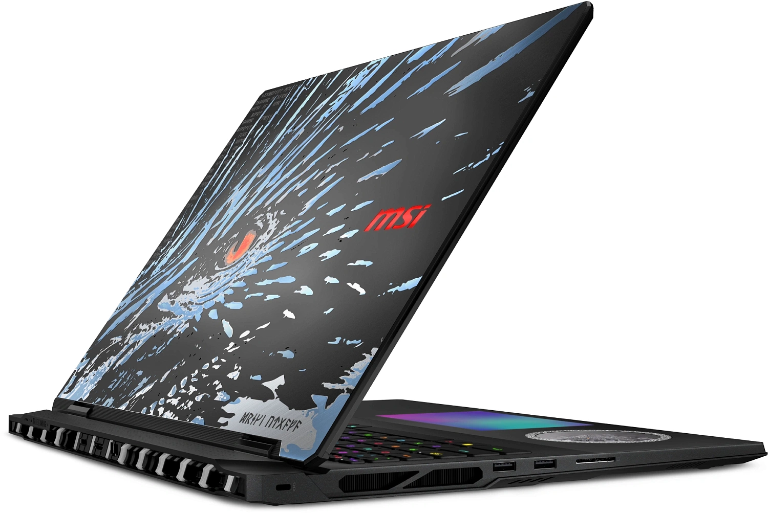 ноутбук MSI Titan 18 HX Dragon Edition Draco A2WJ Ultra9 290HX 18" 16:10 UHD+ (3840x2400)240Hz DDR5 96GB (48GB*2),4TB SSD (2TB+2TB),NV RTX 5090 (24GB GDDR7),99Whr,3,6kg,2y,Win11Home,
