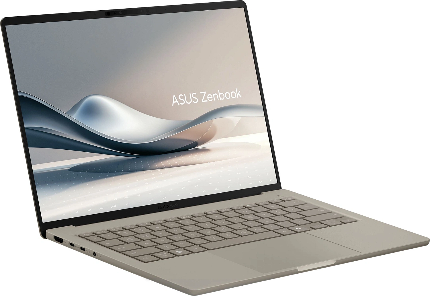 Ноутбук Asus Zenbook A14 UX3407QA-QD556W Snapdragon X X1-26-100 16Gb SSD512Gb Qualcomm Adreno 14" OLED WUXGA (1920x1200) Windows 11 Home beige WiFi BT Cam (90NB1501-M012H0)