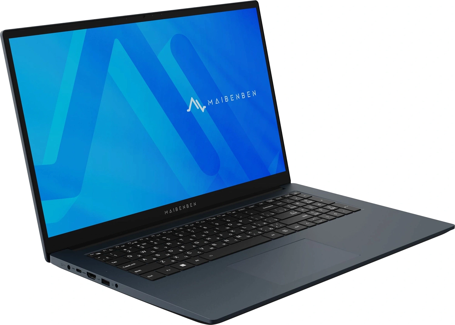 Ноутбук Maibenben M17A-R574UM Ryzen 5 7430U 16Gb SSD512Gb AMD Radeon Graphics 17.3" IPS FHD (1920x1080) Windows 11 Home blue WiFi BT Cam 3896mAh (M17A-R574UM0F3RHU4EB1)