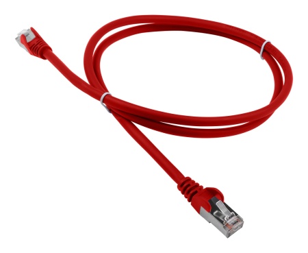 Патч-корд Lanmaster LAN-PC45/S5E-3.0-RD FTP RJ-45 вил.-вилка RJ-45 кат.5E 3м красный LSZH (уп.:1шт)