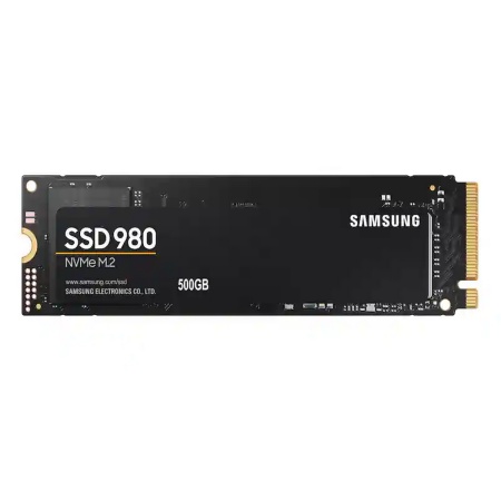 M.2 2280 500GB Samsung 980 Client SSD PCIe Gen3x4 with NVMe, 3100/2600, IOPS 400/470K, MZ-V8V500 MTBF 1.5M, 3D NAND TLC, 300TBW, 0,33DWPD, RTL