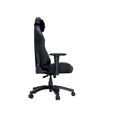 Кресло игровое Anda Seat Luna series  цвет черный с синими вставками, размер L (110кг), материал ПВХ (модель AD18)