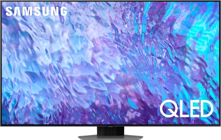 Телевизор QLED Samsung 65" QE65Q80CAUXRU Series 8 черненое серебро 4K Ultra HD 100Hz DVB-T2 DVB-C DVB-S2 USB WiFi Smart TV (RUS)