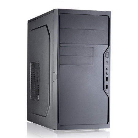 Case Foxline FL-733 [FL-733-FZ450R] , mATX, 2x5.25EXT, 2x3.5EXT, 5x3.5INT, 2xUSB2.0, HDA, w/o FAN, w/450W ATX PSU, w/1.2m EU pwr cord